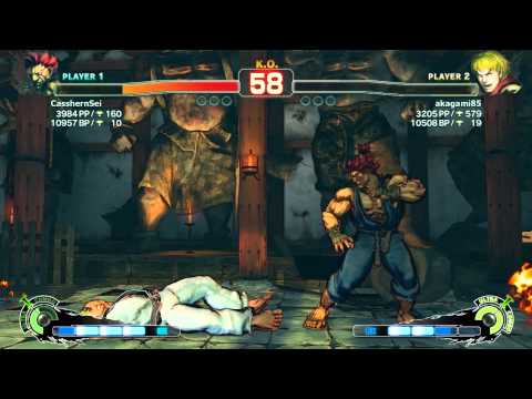 CasshernSei (AK) vs akagami85 (KE) | SSF4: Arcade Edition PC - Ranked Match