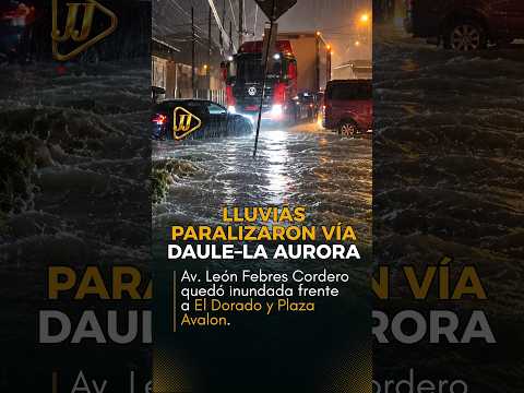 LLUVIAS COLAPSARON DAULE–LA AURORA #daule  #guayas