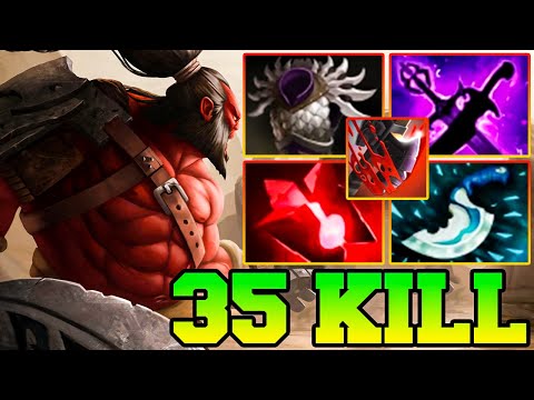 Axe Dota 2 Offlane Carry 7.33 With 2x Ultra Kills & 35 Kills Pro Build Guide Gameplay