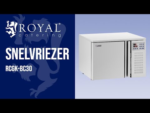 Video - Snelvriezer - 29.5 L - Royal Catering - Invriescapaciteit: 4/209 kg/min