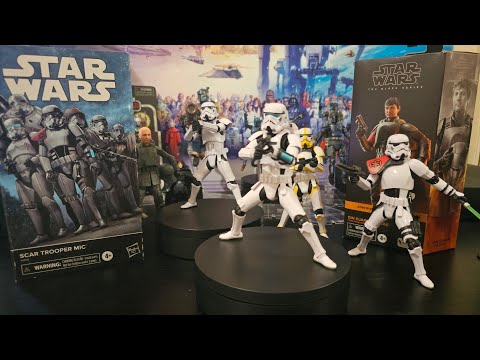 Scar Trooper Mic. Task Force 99. Scar Squadron. Star Wars The Black Series