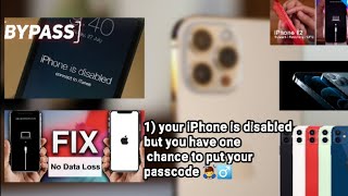 How to Unlock Disabled iPhone/iPad/iPod with passcode  (NO DATA LOSS) FIX iPhone is Disabled