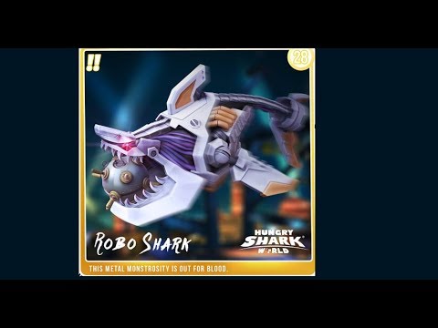 ALL 28 Sharks (ROBO SHARK) Unlocked - Hungry Shark World