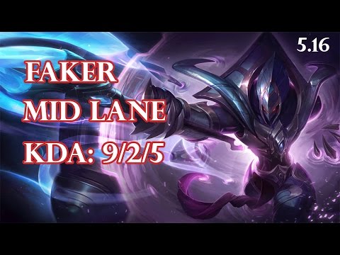 SKT T1 Faker - Azir vs Ahri - KT Edge, Quadra Kill, KR LOL Challenger 1029LP