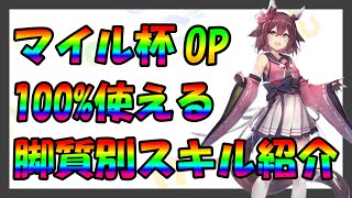 【ウマ娘】必須スキルが罠スキル⁈マイル杯オープンにて使えるスキルを紹介します‼︎