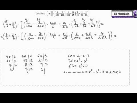 Exercitii cu fractii ordinare