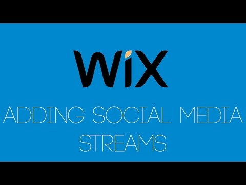 Adding Social Media Feeds In Wix  - Wix -.com Tutorial - Wix Tutorials For Beginners