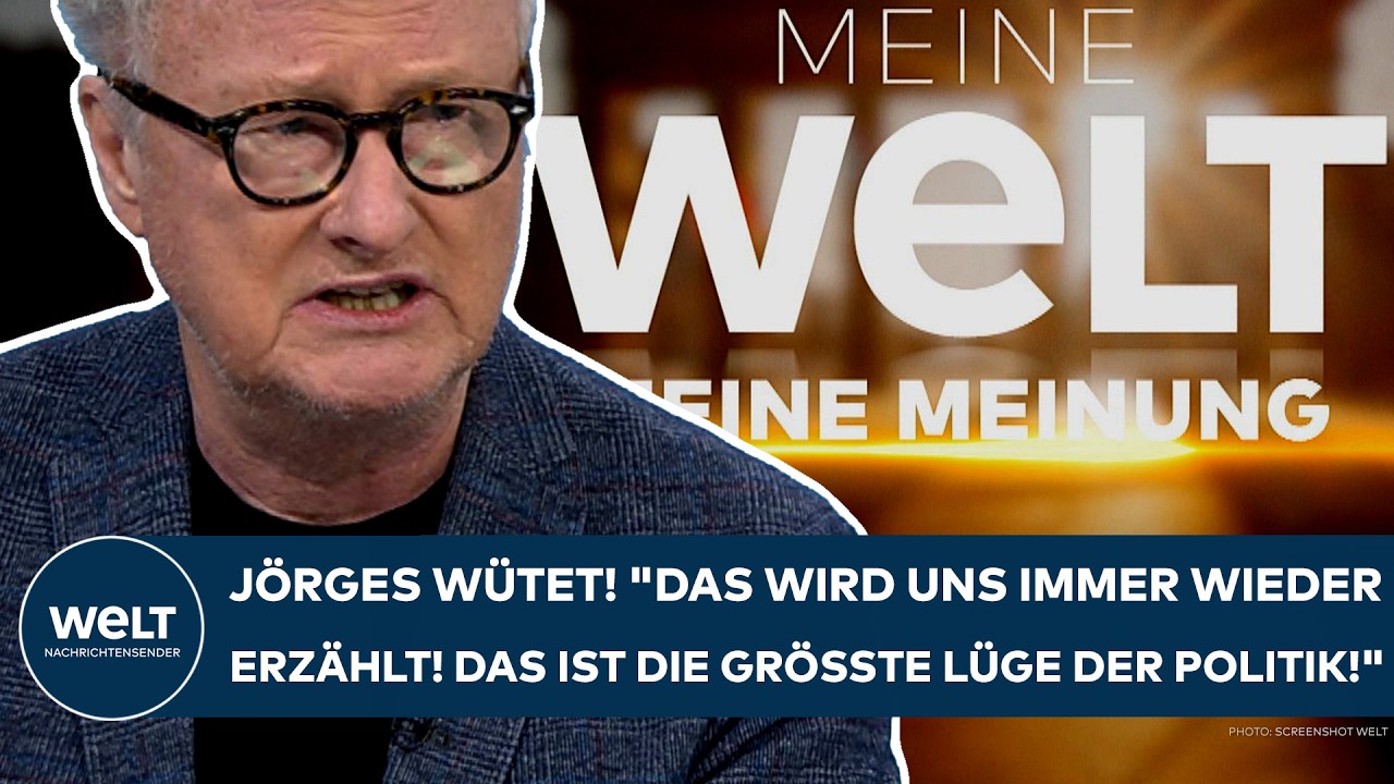 DEUTSCHLAND: Jörges wütet! "Das wird uns immer wieder erzählt! Das ist die größte Lüge der Politik!"