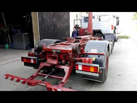 Mercedes SK 1722 Unterfahrschutz repariert.