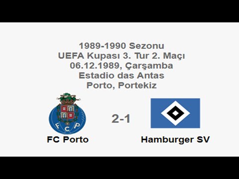 FC Porto 2-1 Hamburger SV 06.12.1989 - 1989-1990 UEFA Cup 3rd Round 2nd Leg