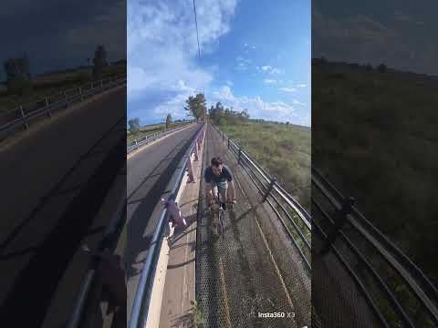 Puente Río Tunuyan  - Rivadavia  - Mendoza- Argentina #argentina  #bicicleta #bicycle #ríotunuyan