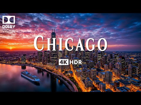 CHICAGO 4K ULTRA HD [60FPS] • Aerial Journey Over the Iconic Windy City with Inspiring Music