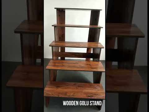 5 steps wooden golu stand navarathri puja stand, for festiva...