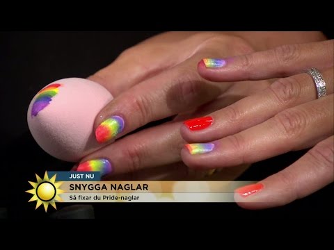 Så fixar du pridenaglar! - Nyhetsmorgon (TV4)
