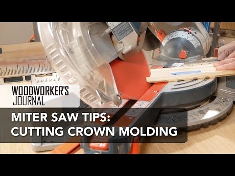 Using a Miter Saw to Cut Crown Molding