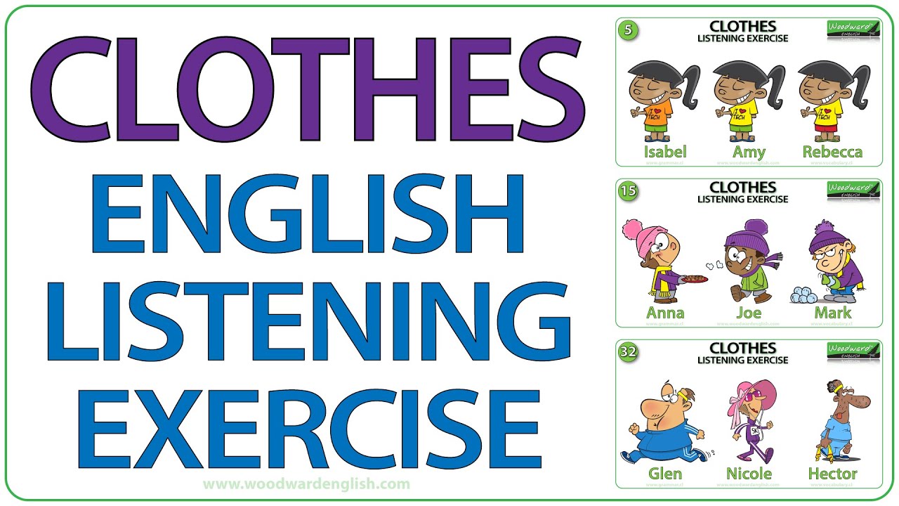 CLOTHES - English Listening Exercise - Who am I? | Learn English Vocabulary about Clothes