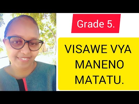 GRADE 5 SWAHILI// SYNONYMS OF THREE WORDS.