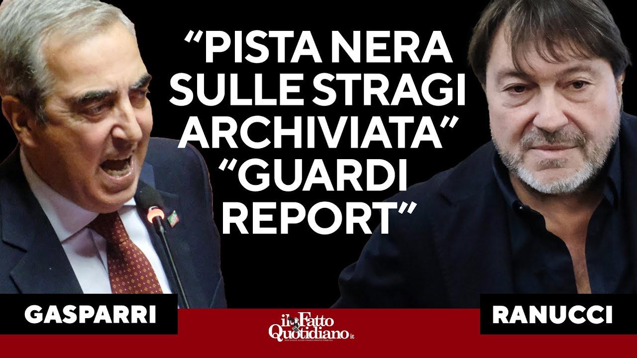 Gasparri in Antimafia: "Archiviata la pista nera sulle stragi". Ranucci: "Guardi Report"