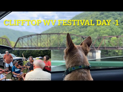 Mr B goes to Clifftop WV Stringband Festival  Day -1 parking lot jams
