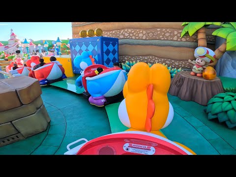 [4K] Yoshi's Adventure Ride in Super Nintendo Land | Universal Studios Japan 2022