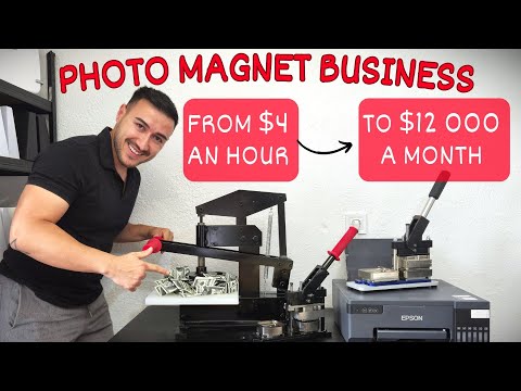 How To Make Money At Home With Photo Fridge Magnets | DIY Small Business
