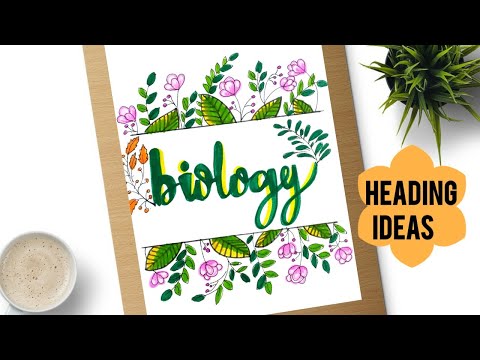 wallpapers Decoration Ideas Biology Project Front Page Design how to decorate biology project file
