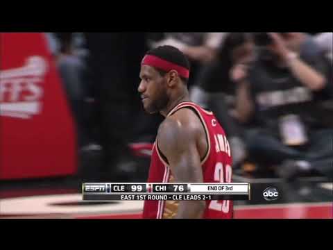 LeBron James Highlights vs. Chicago Bulls 2010 NBA Playoffs G4 (2010.04.25)  - 37 Pts