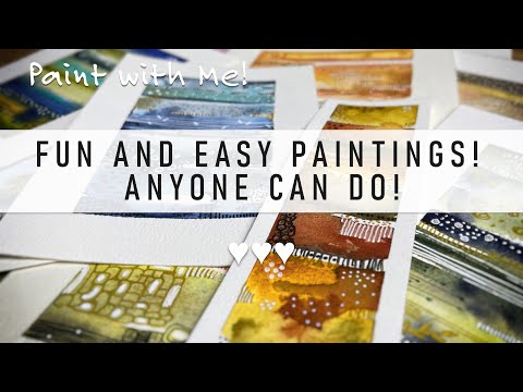 🎨 HOW TO PAINT A WATERCOLOR ABSTRACT: EASY AND FUN TUTORIAL! 🎨
