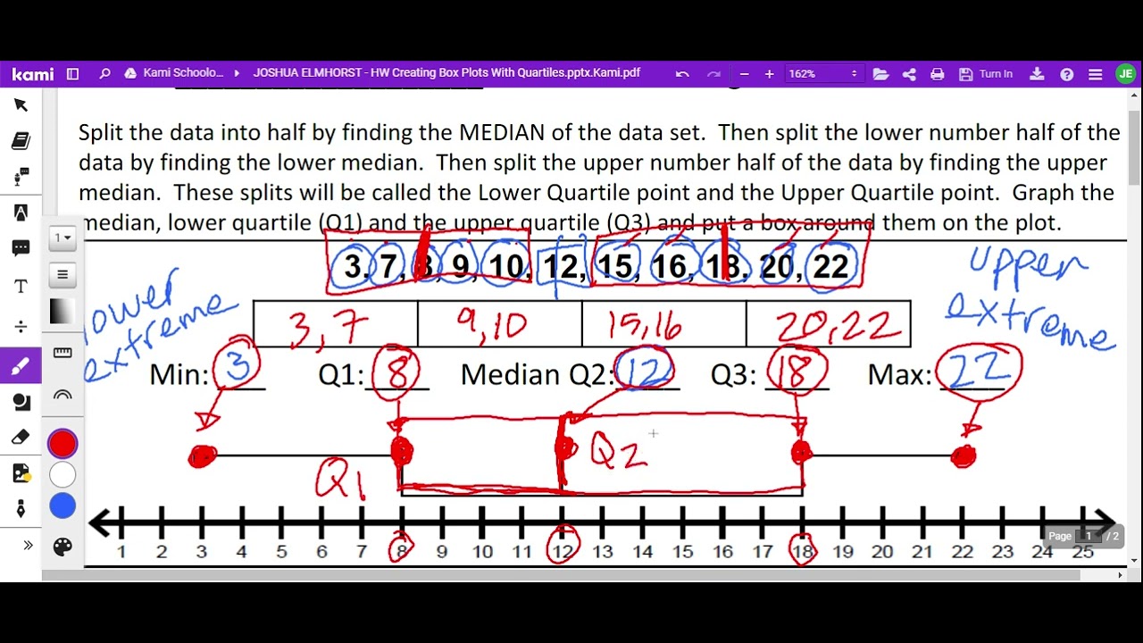 Elmhorst Math HW Creating Box Plots With Quartiles.pptx.Kami.pdf