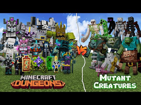 VEE JAY - Minecraft Dungeons vs Mutant Creatures! | Tribute to Minecraft Dungeons