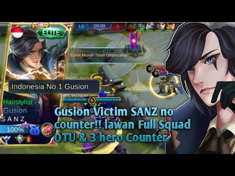 SANZ Top 1 Indonesia Gusion, Aksi permainan memukaunya bermain Gusion