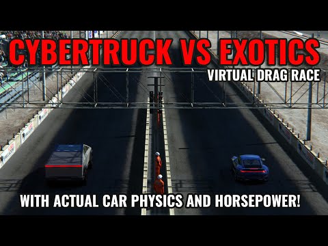 Cybertruck Takes On Mclaren Senna, La Ferrari And 911 Turbo-S!