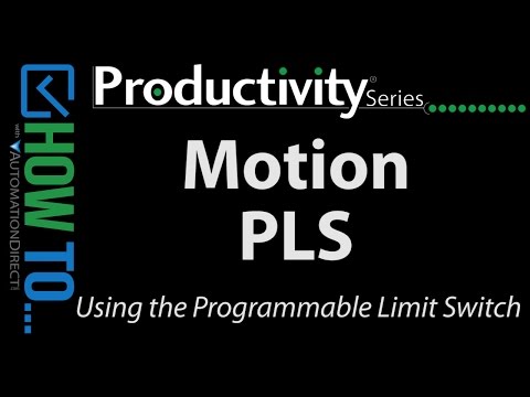 Productivity Series PLCs Motion Control - PLS Instruction from AutomationDirect
