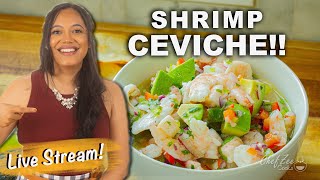 Shrimp Avocado Ceviche | Seafood Recipes | LIVE Cooking | Chef Zee Cooks