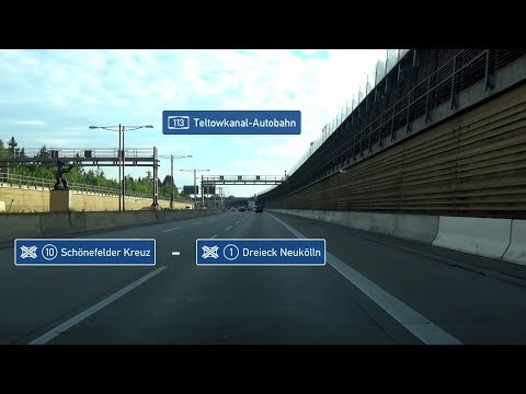 🇩🇪 A113: Schönefelder Kreuz - AD Neukölln (3x)