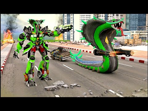 Snake Robot Car Transforming Robot War Games Gameplay - Android/ios