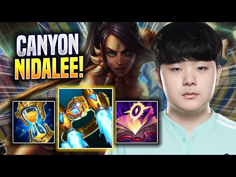 CANYON PERFECT GAME WITH NIDALEE! - DK Canyon Plays Nidalee JUNGLE vs Elise! | Season 2022