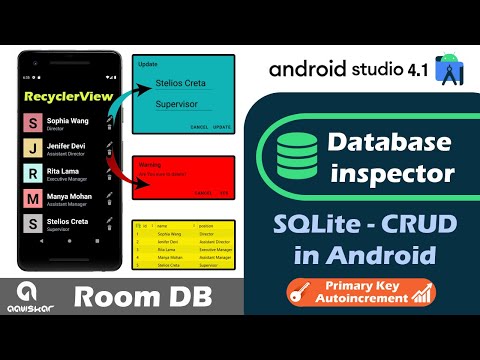 android database inspector | android sqlite crud example | android studio 4.1 tutorial