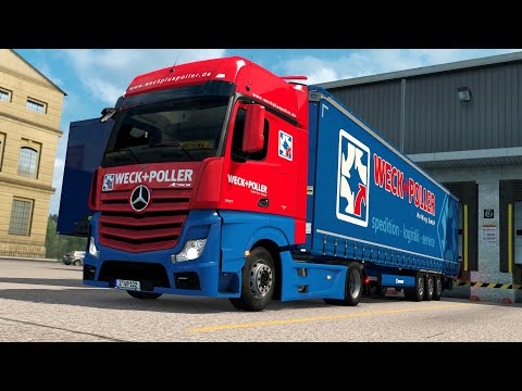 ETS2 1.34 Heilbronn Map Mercedes Actros  Fürfeld - Ilsfeld