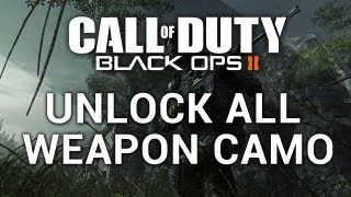UNLOCK ALL WEAPON CAMOS in BLACK OPS 2!!! | LEGIT HOW TO |