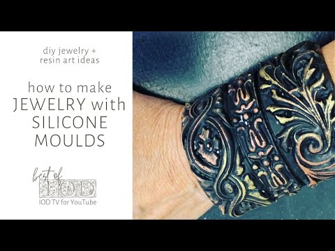 DIY Bracelets and more with IOD Silicone Molds - Resin Art Jewelry Tutorial for Beginners