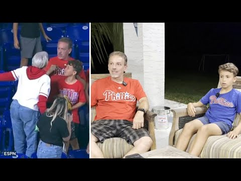 Father, son tell all after viral confrontation over home run ball with Phillies fan