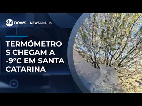 Santa Catarina registra -9°C e tem manhã congelante | #NewsManhã