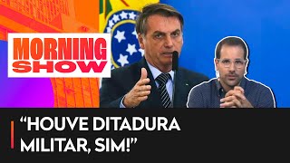 Treta! Bolsonaro defende questão da ditadura no Enem