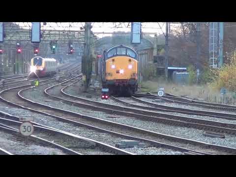 4S44 Daventry - Coatbridge. Preston Station Class 37's. #class37 #prestonstation #train
