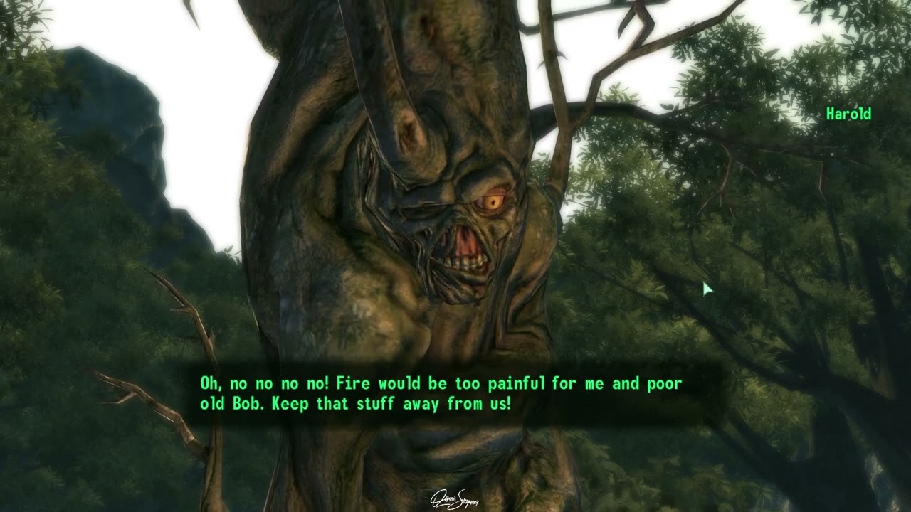 Meeting with the Talking Tree (Harold) Full Dialogue - YouTube