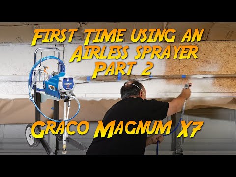 First Time Using An Airless Sprayer Part 2: Cleanup & Storage (Graco Magnum X7)