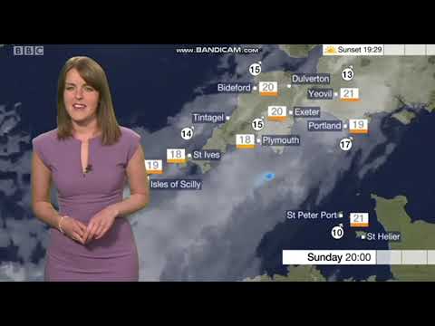 Alex Osbourne BBC South West news evening weather September 15th 2018 - 60 fps