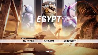 Override: Mech City Brawl_First 3 DLC Characters Maestro vs. Bellona vs Stardust Battle for Egypt