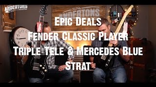 Video thumbnail for Epic Deals - Fender Classic Player - Triple Tele & Mercedes Blue Strat by Andertons Music Co
